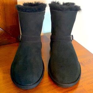 Kids Costco Faux Fur Boots size K1 Black